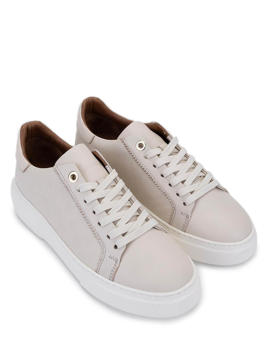 Tamer Tanca Kadın Hakiki Deri Bej Sneakers & Spor Ayakkabı