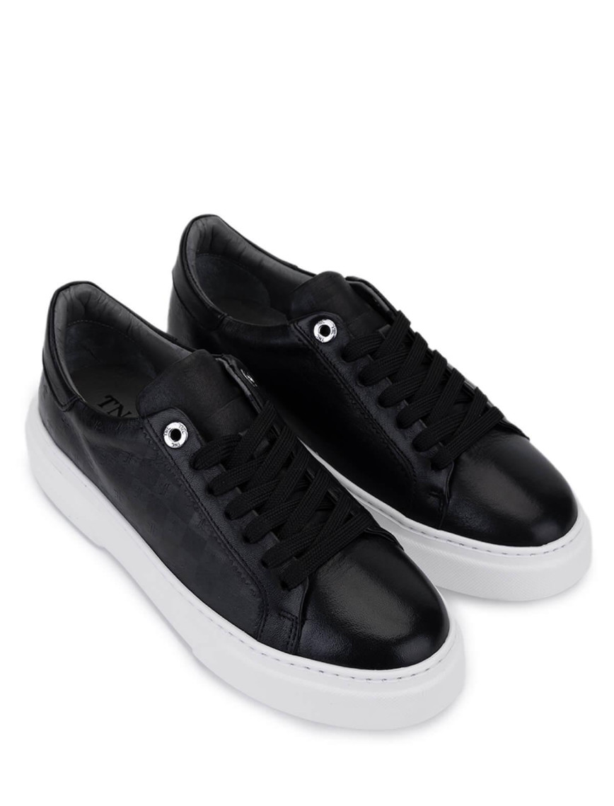 Tamer Tanca Kadın Hakiki Deri Siyah Sneakers & Spor Ayakkabı