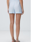 Network Kadın Açık Mavi Keten Şort Network Kadın Açık Mavi Keten Şort