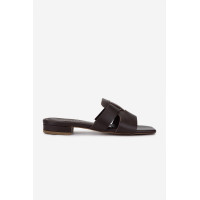 Valmenti Kadın Hakiki Deri Kahverengi Düz Terlik Valmenti Kadın Hakiki Deri Kahverengi Düz Terlik