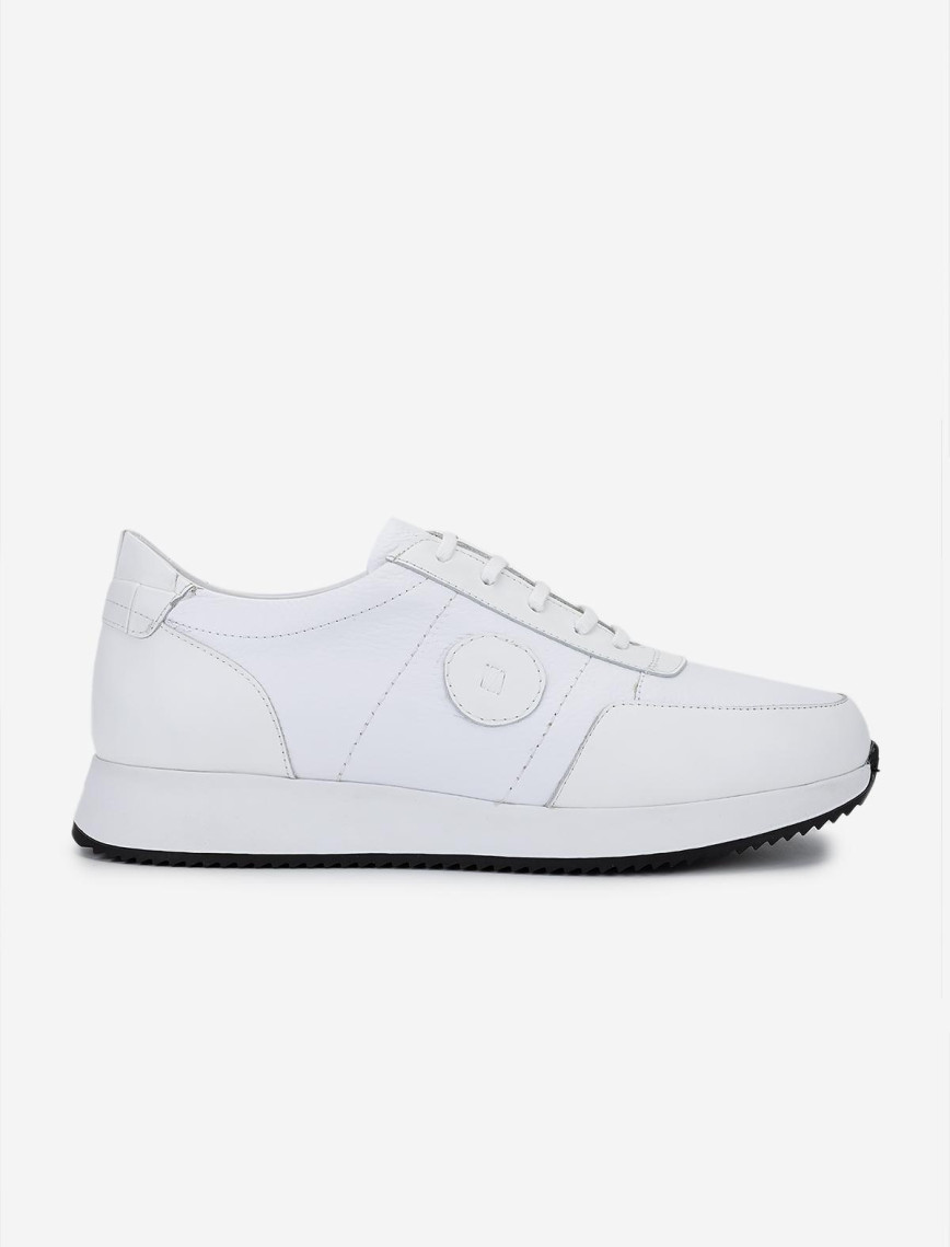 Valmenti Erkek Hakiki Deri Beyaz Sneakers & Spor Ayakkabı