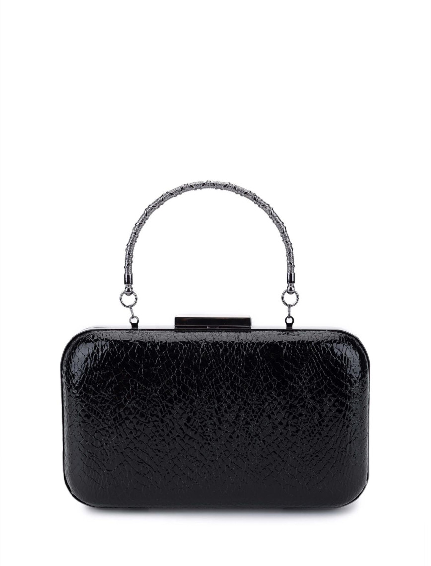 Tamer Tanca Kadın Siyah Vegan Abiye Çanta Tamer Tanca Kadın Siyah Vegan Abiye Çanta