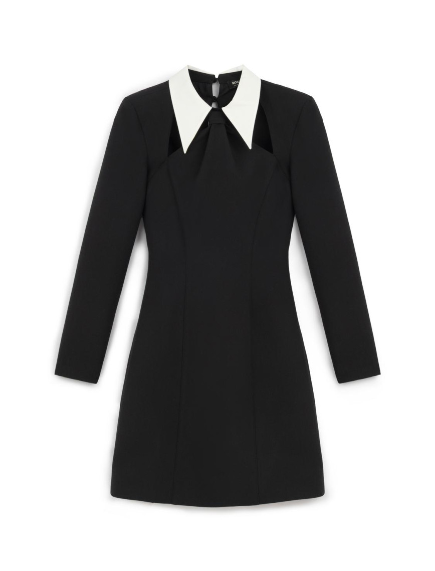 Kravat Yaka Mini Elbise