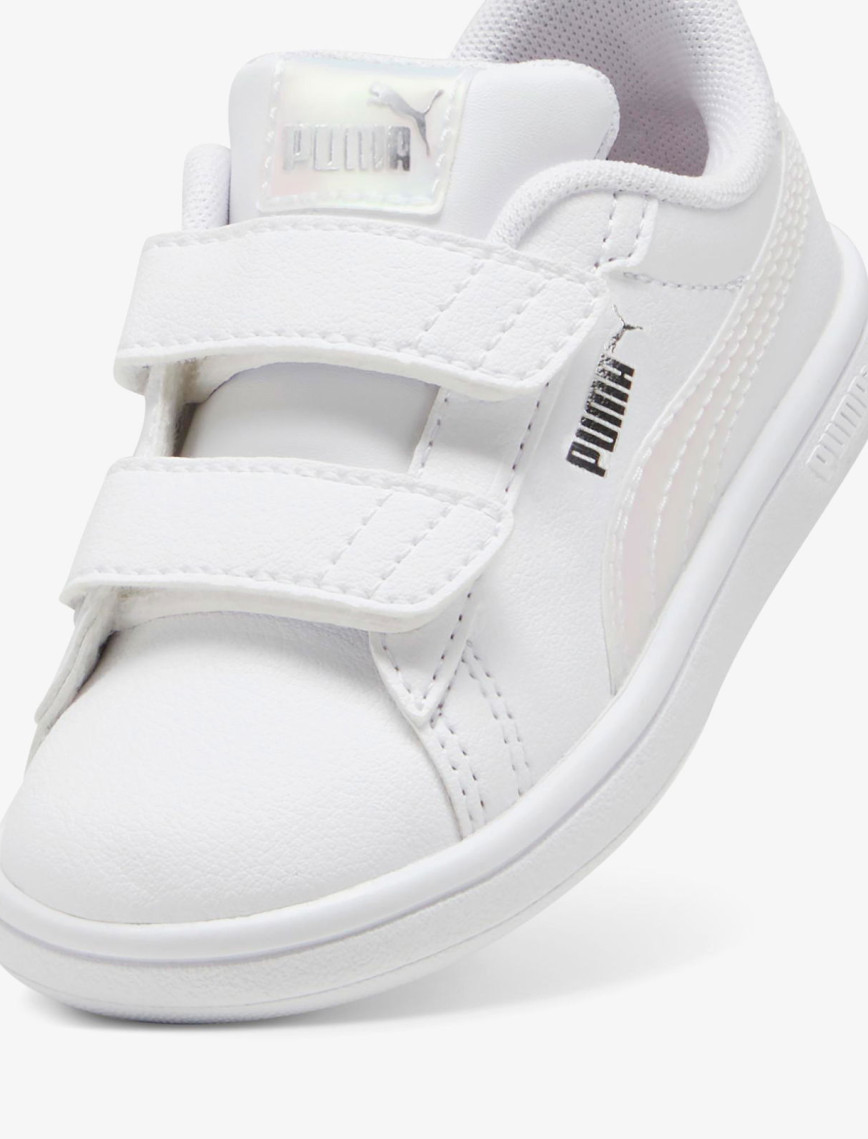 Puma  Smash 3.0 Holo 2.0 VInf Çocuk Beyaz Spor Ayakkabı