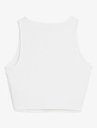 Puma Wardrobe Essential Ribbed Crop Top Kadın Beyaz T-Shirt Puma Wardrobe Essential Ribbed Crop Top Kadın Beyaz T-Shirt