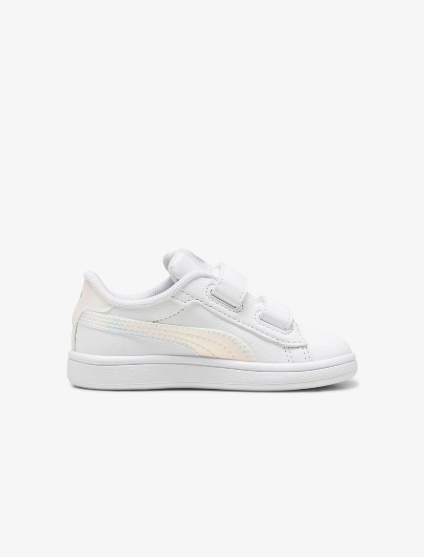 Puma  Smash 3.0 Holo 2.0 VInf Çocuk Beyaz Spor Ayakkabı