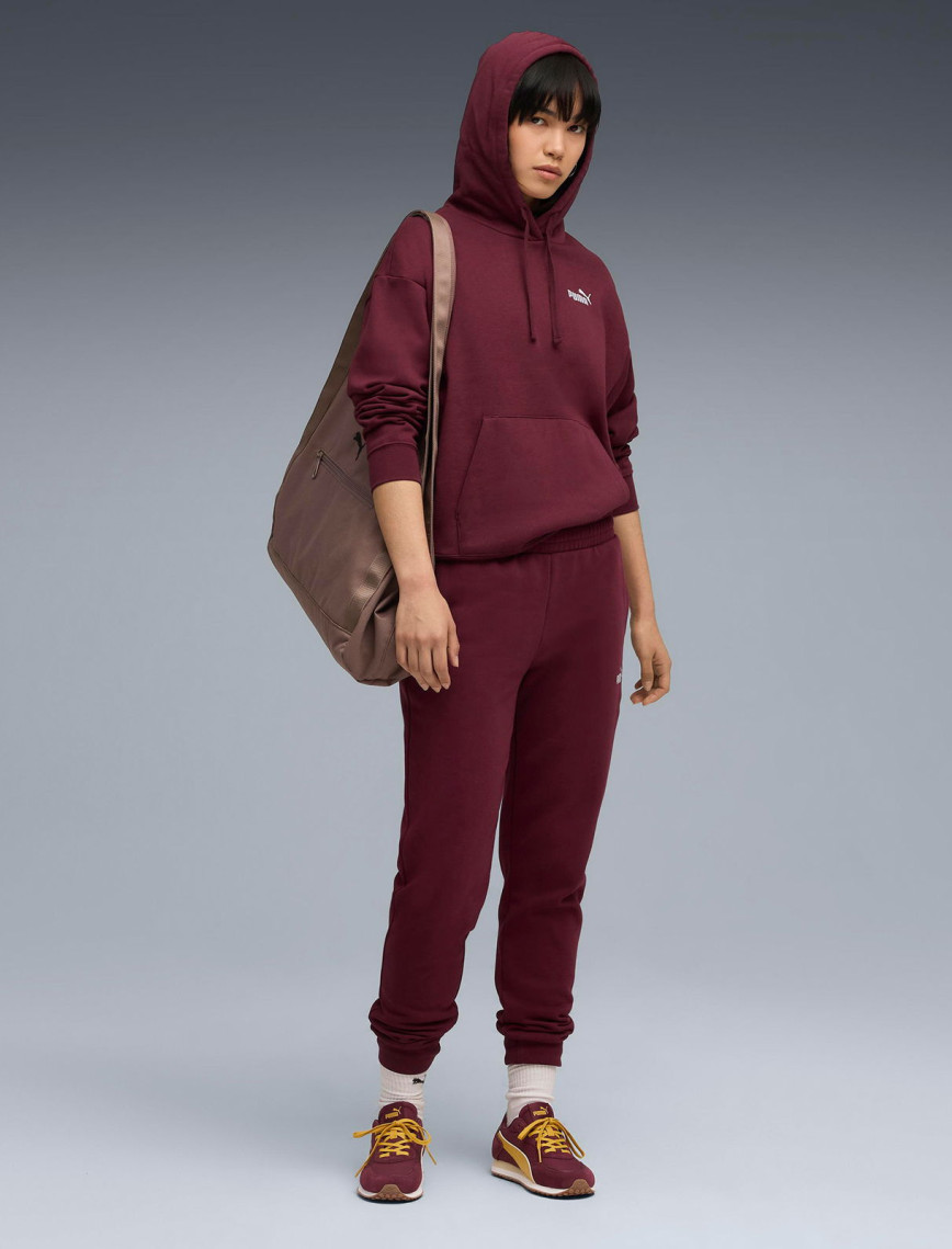 Puma Essential Small No. 1 Logo Kadın Kırmızı Sweatshirt Puma Essential Small No. 1 Logo Kadın Kırmızı Sweatshirt