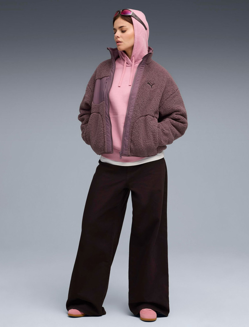 Puma Essential Small No. 1 Logo  Kadın Pembe Sweatshirt