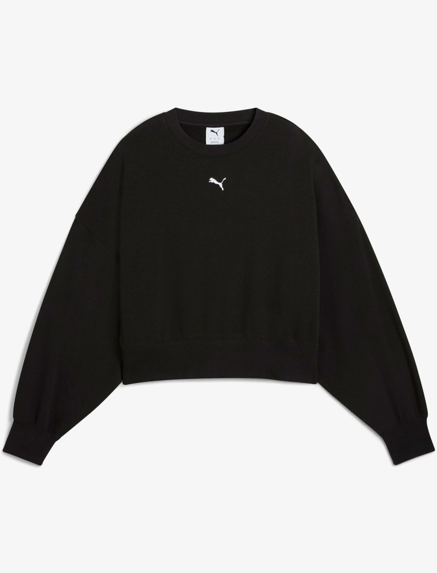 Puma Wardrobe Essential Crew Kadın Siyah Sweatshirt Puma Wardrobe Essential Crew Kadın Siyah Sweatshirt