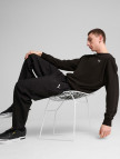 Puma Wardrobe Essential Relaxed Crew Erkek Siyah Sweatshirt
