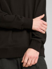 Puma Wardrobe Essential Relaxed Crew Erkek Siyah Sweatshirt
