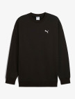 Puma Wardrobe Essential Relaxed Crew Erkek Siyah Sweatshirt