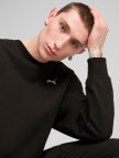 Puma Wardrobe Essential Relaxed Crew Erkek Siyah Sweatshirt