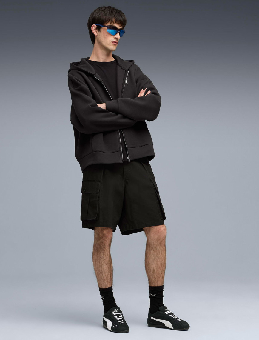 Puma Wardrobe Essential Full-Zip Erkek Siyah Sweatshirt Puma Wardrobe Essential Full-Zip Erkek Siyah Sweatshirt