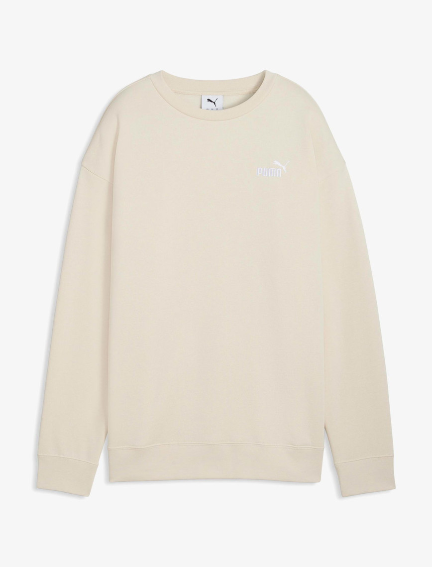 Puma Essential Small Logo Relaxed Crew Kadın Kırmızı Sweatshirt