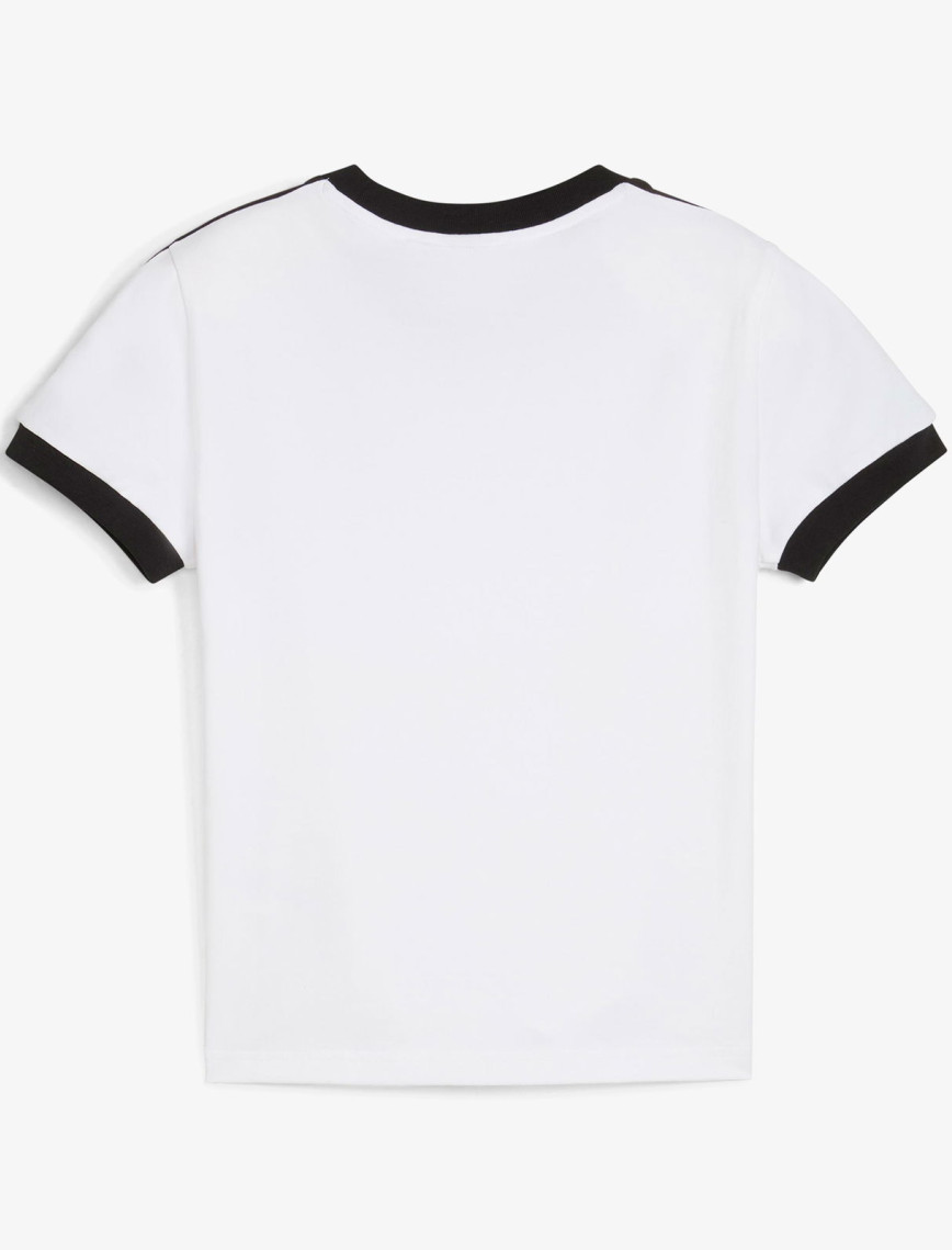 Puma T7 Slim Kadın Beyaz T-Shirt Puma T7 Slim Kadın Beyaz T-Shirt