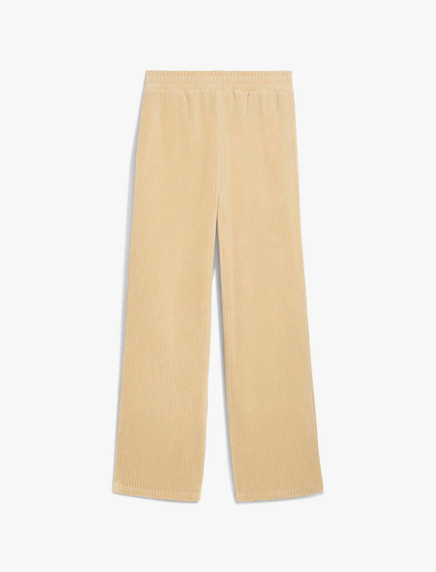 Puma Essential Elevated Velour  Kadın Haki Eşofman Altı