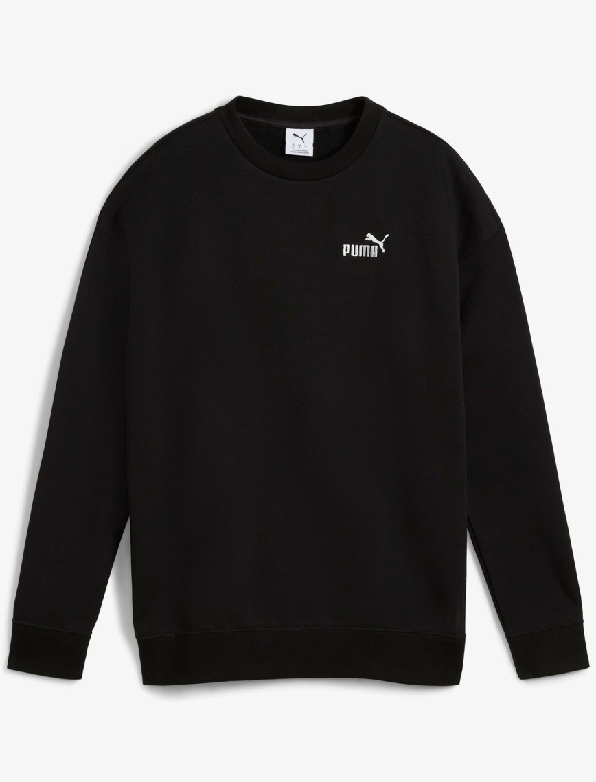 Puma Essential No.1 Logo Relaxed Crew Kadın Siyah Sweatshirt Puma Essential No.1 Logo Relaxed Crew Kadın Siyah Sweatshirt