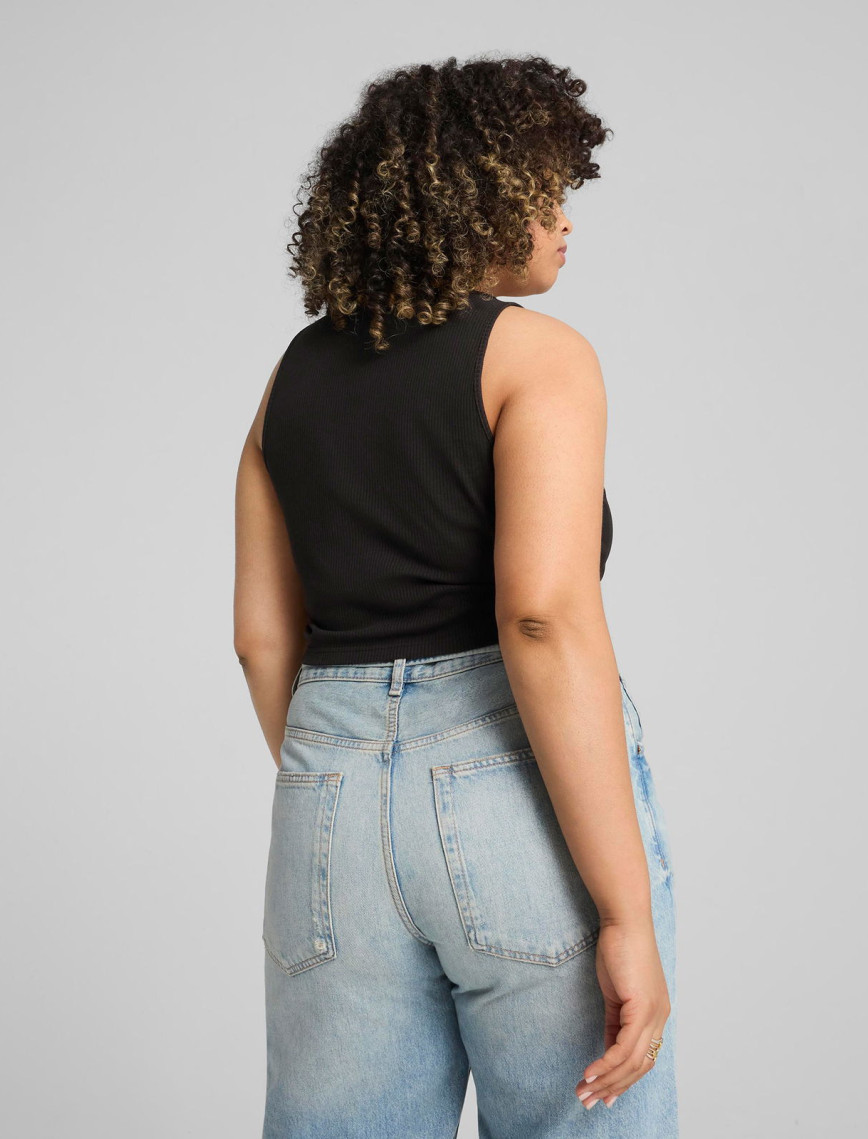 Puma Wardrobe Essential Ribbed Crop Top Kadın Siyah T-Shirt Puma Wardrobe Essential Ribbed Crop Top Kadın Siyah T-Shirt