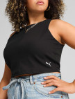 Puma Wardrobe Essential Ribbed Crop Top Kadın Siyah T-Shirt Puma Wardrobe Essential Ribbed Crop Top Kadın Siyah T-Shirt