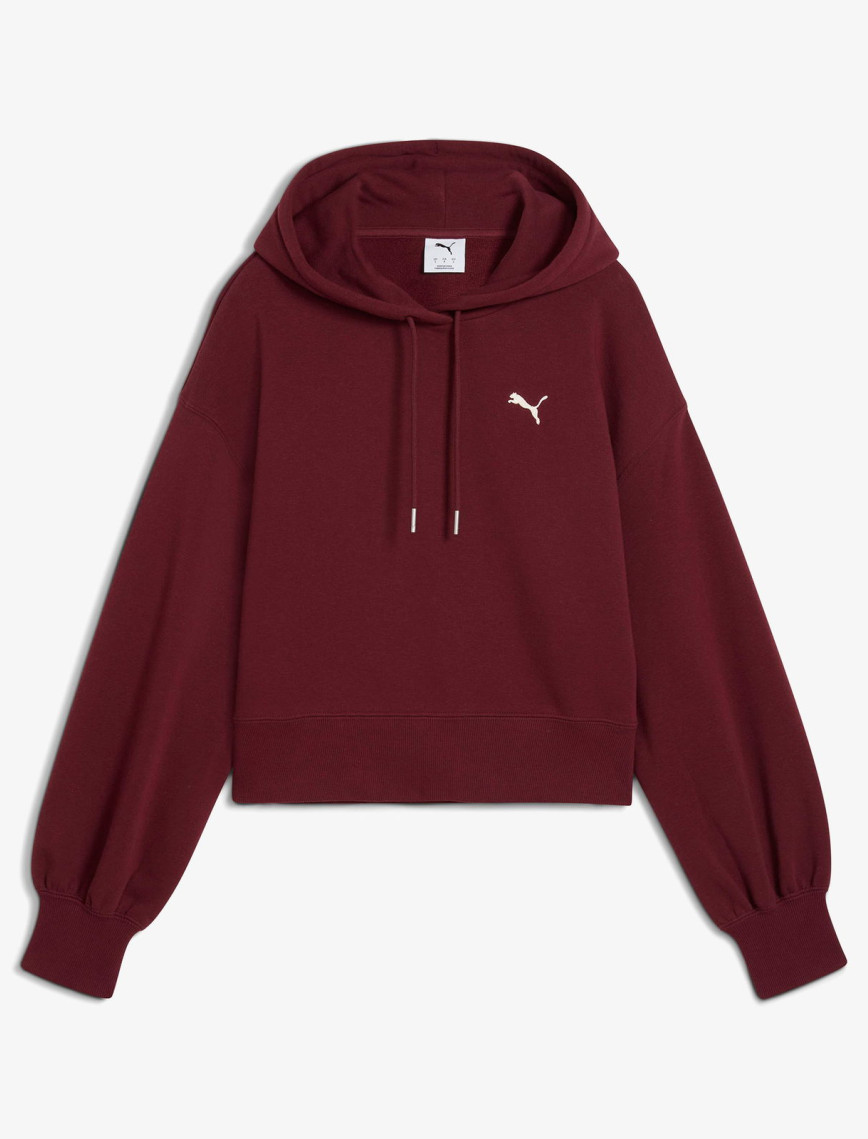 Puma Wardrobe Essential Cropped Kadın Kırmızı Sweatshirt Puma Wardrobe Essential Cropped Kadın Kırmızı Sweatshirt