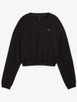 Puma W Cloudspun Crew Kadın Siyah Sweatshirt