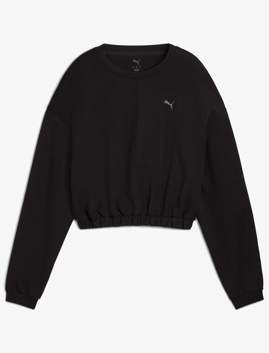 Puma W Cloudspun Crew Kadın Siyah Sweatshirt