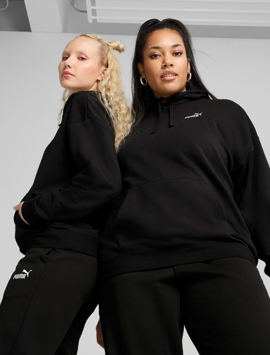 Puma Essential Small No. 1 Logo  Kadın Siyah Sweatshirt