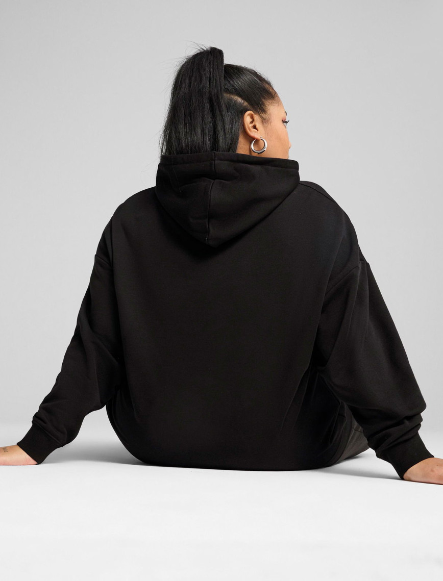 Puma Essential Small No. 1 Logo  Kadın Siyah Sweatshirt