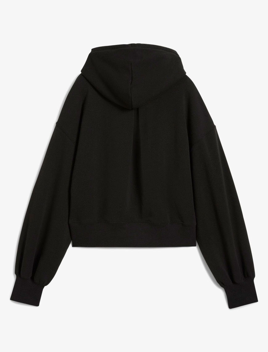 Puma Wardrobe Essential Cropped Kadın Siyah Sweatshirt Puma Wardrobe Essential Cropped Kadın Siyah Sweatshirt