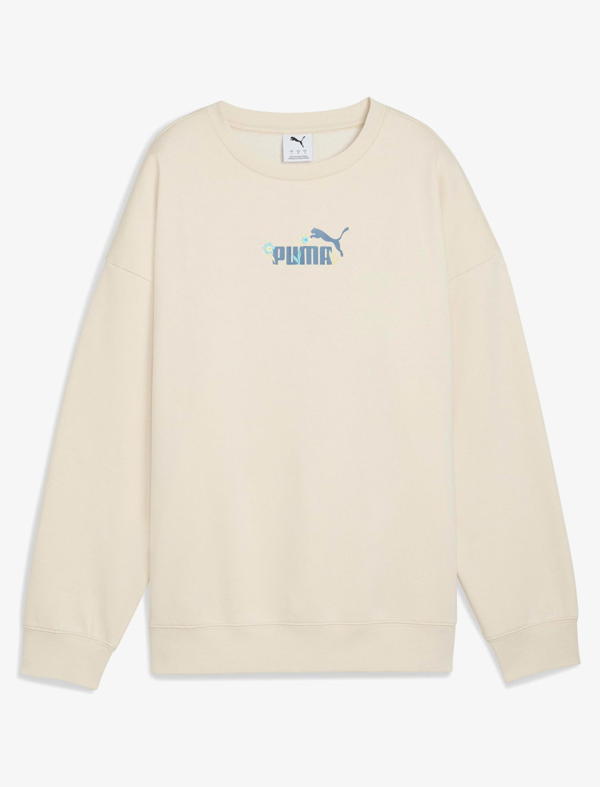 Puma Essential Nature 2.0 Kadın Krem Rengi Sweatshirt Puma Essential Nature 2.0 Kadın Krem Rengi Sweatshirt