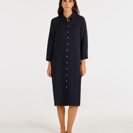 YARGICI Yaka Detaylı Rahat Kalıp Elbise YARGICI Yaka Detaylı Rahat Kalıp Elbise