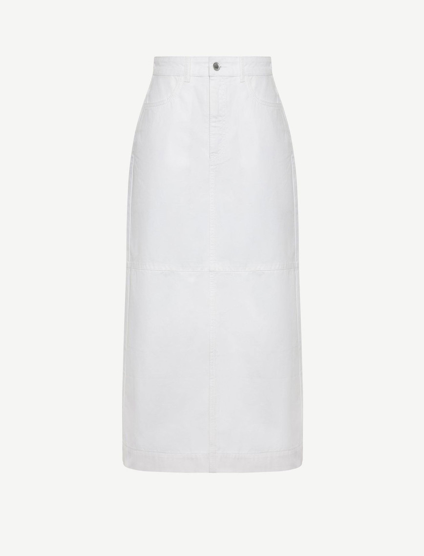 YARGICI Yırtmaç Detaylı Denim Etek YARGICI Yırtmaç Detaylı Denim Etek