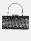 Kadın Siyah Taş Detaylı Gece El Çantası Kadın Siyah Taş Detaylı Gece El Çantası