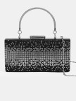 Kadın Siyah Taş Detaylı Gece El Çantası Kadın Siyah Taş Detaylı Gece El Çantası