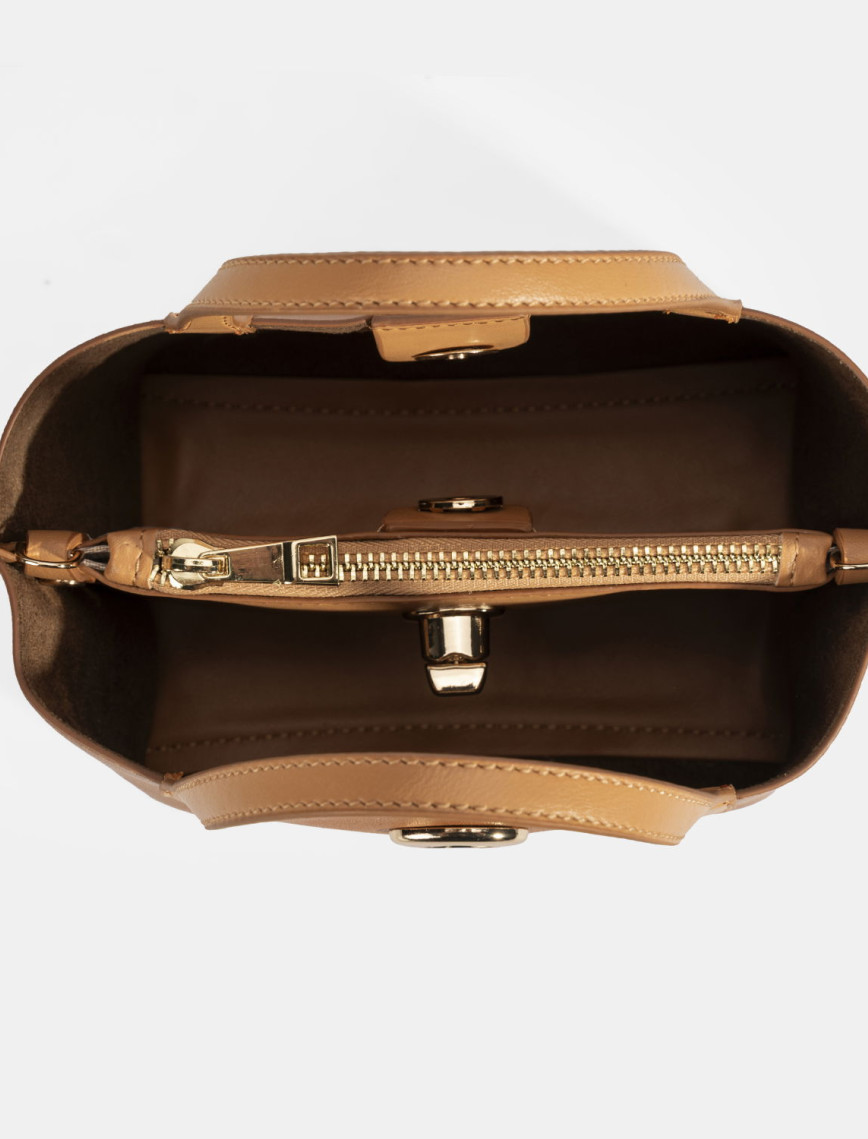 Kadın Kahve Omuz Askılı Mini El Çantası