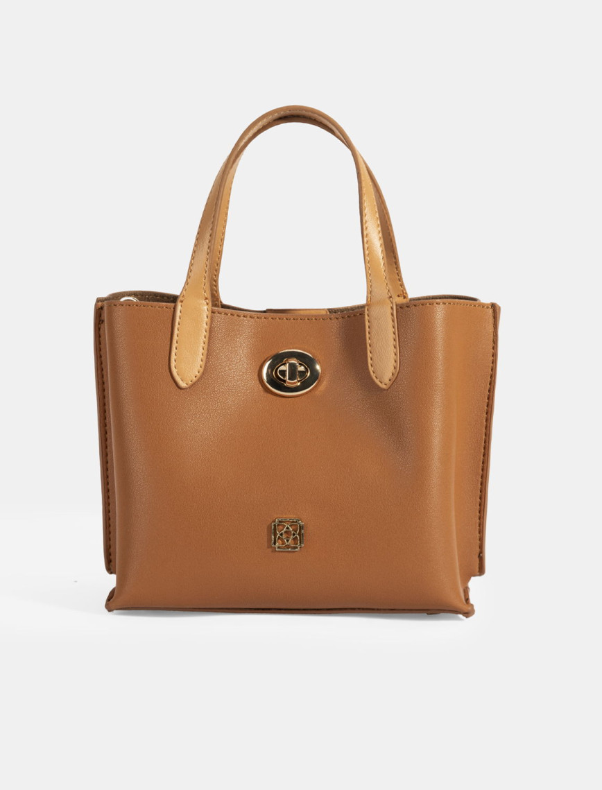 Kadın Kahve Omuz Askılı Mini El Çantası