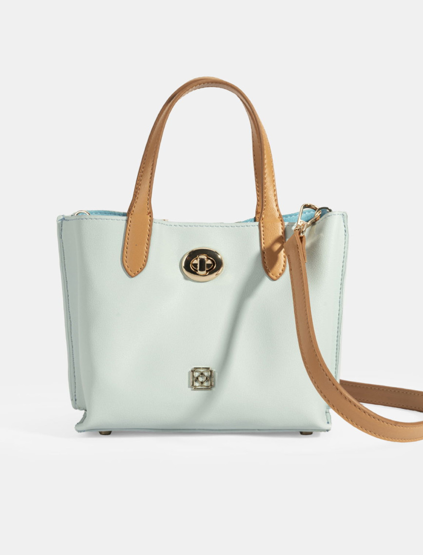 Kadın Mavi Omuz Askılı Mini El Çantası