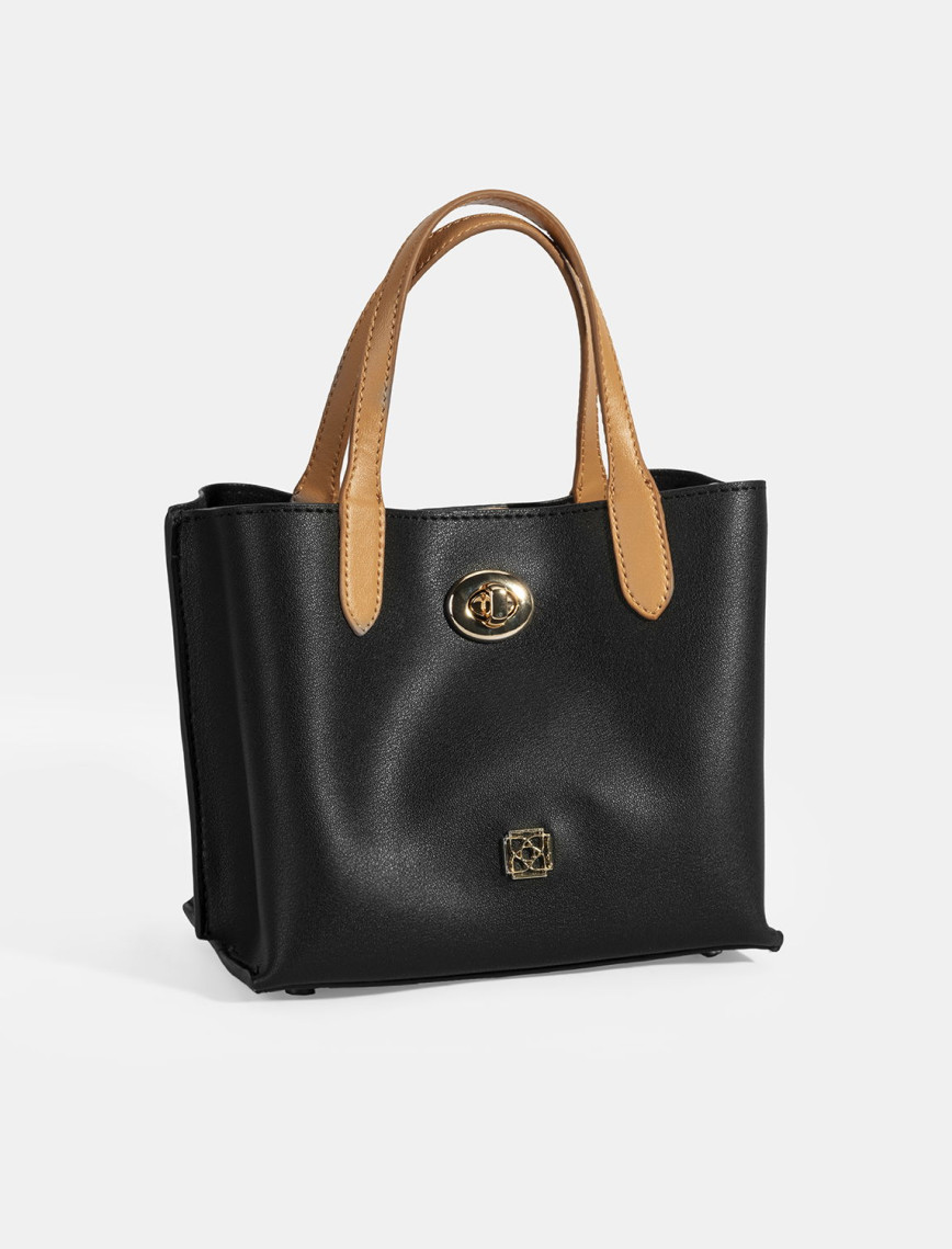 Kadın Siyah Omuz Askılı Mini El Çantası