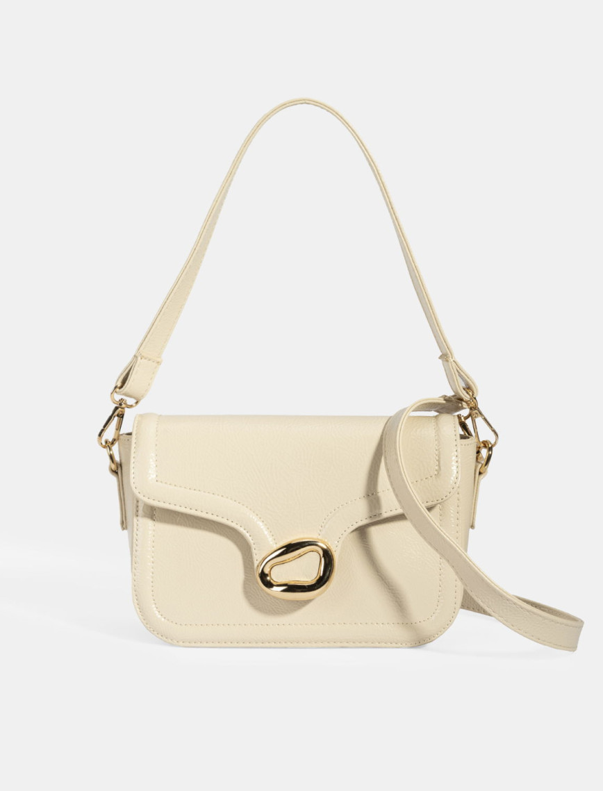 Kadın Krem Postacı Çantası Kadın Krem Postacı Çantası