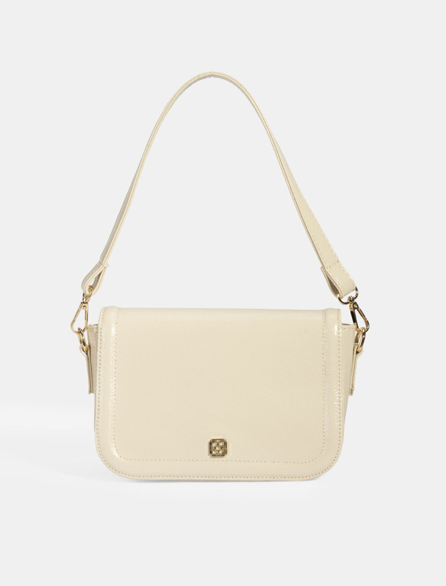 Kadın Krem Postacı Çantası Kadın Krem Postacı Çantası