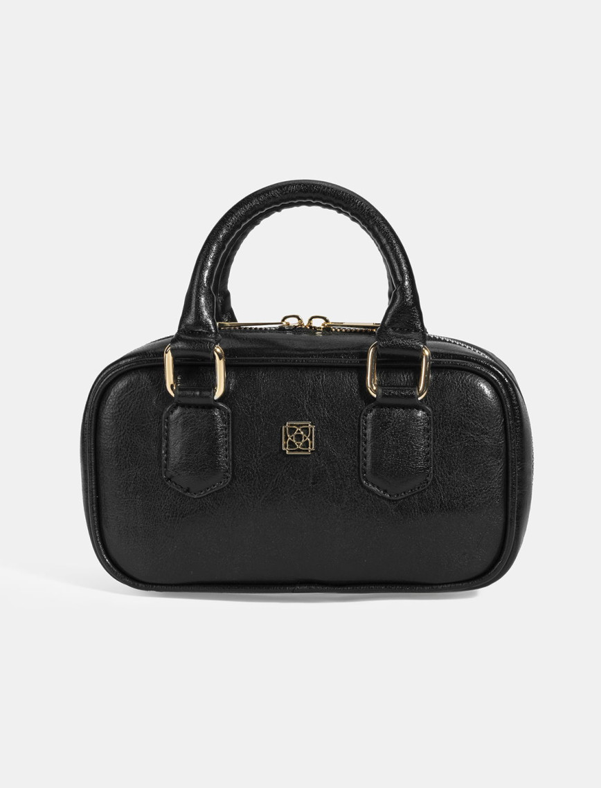 Kadın Siyah Omuz Askılı Mini El Çantası Kadın Siyah Omuz Askılı Mini El Çantası