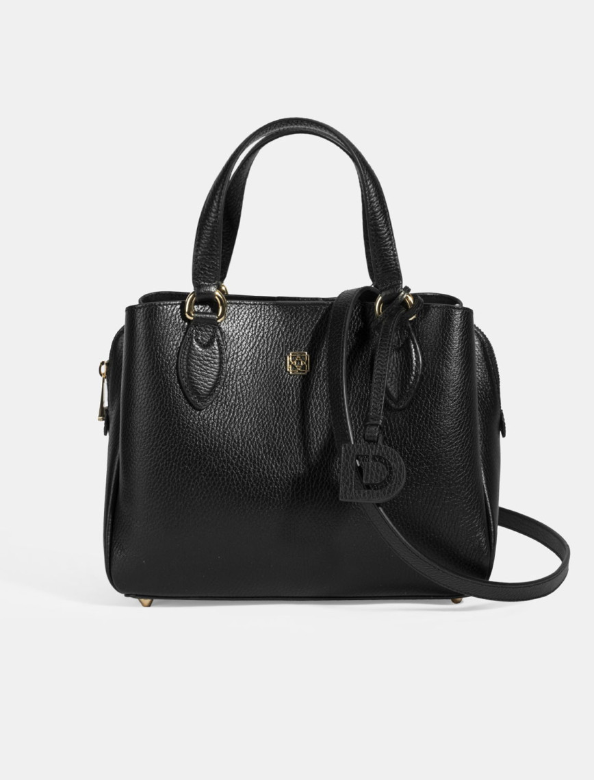 Kadın Siyah Deri Omuz Çantası Kadın Siyah Deri Omuz Çantası