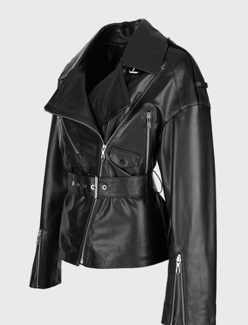 Valmenti Kadın Hakiki Deri Siyah Mont Valmenti Kadın Hakiki Deri Siyah Mont