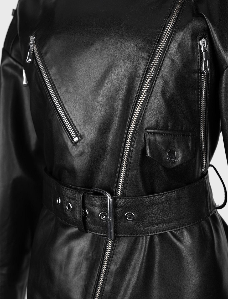 Valmenti Kadın Hakiki Deri Siyah Mont Valmenti Kadın Hakiki Deri Siyah Mont