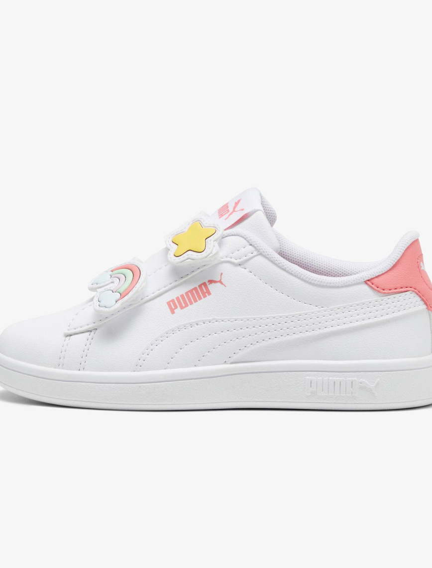 Puma Smash 3.0 Badges V Çocuk Beyaz Spor Ayakkabı Puma Smash 3.0 Badges V Çocuk Beyaz Spor Ayakkabı