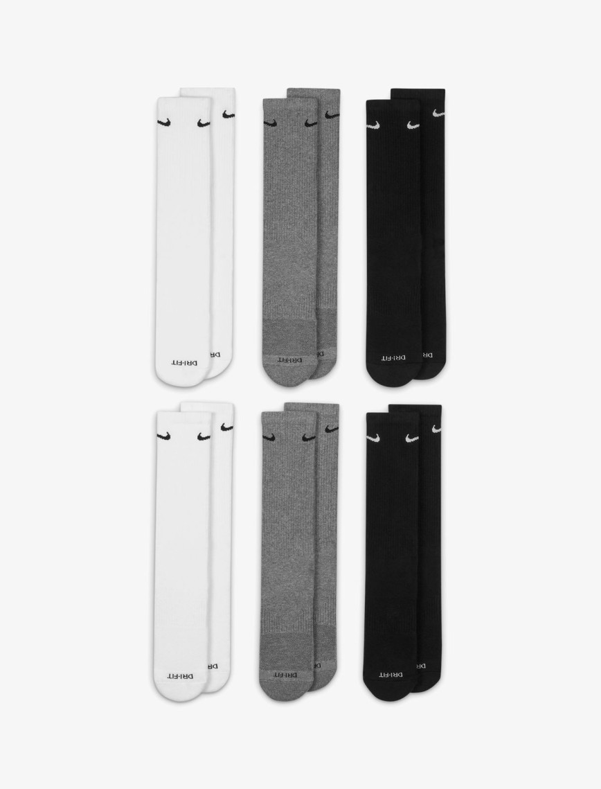 Nike Everyday Plus Cushioned Crew 6'lı Unisex Renkli Çorap Nike Everyday Plus Cushioned Crew 6'lı Unisex Renkli Çorap