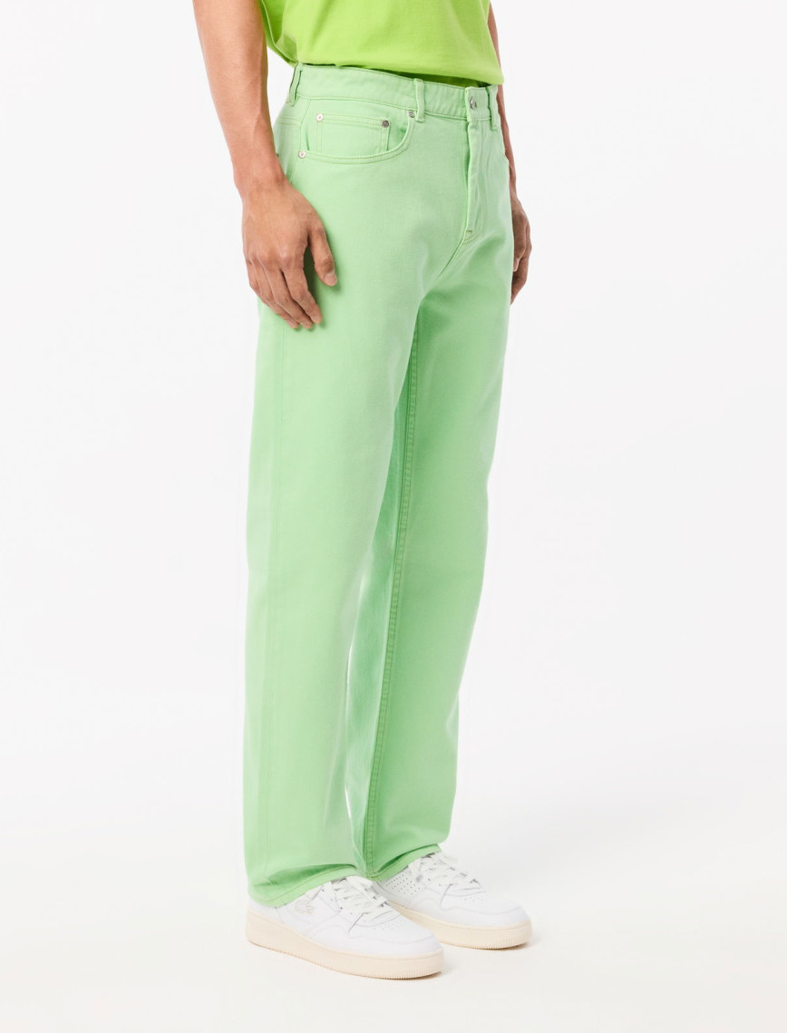 Lacoste Erkek Straight Fit Denim Yeşil Pantolon Lacoste Erkek Straight Fit Denim Yeşil Pantolon