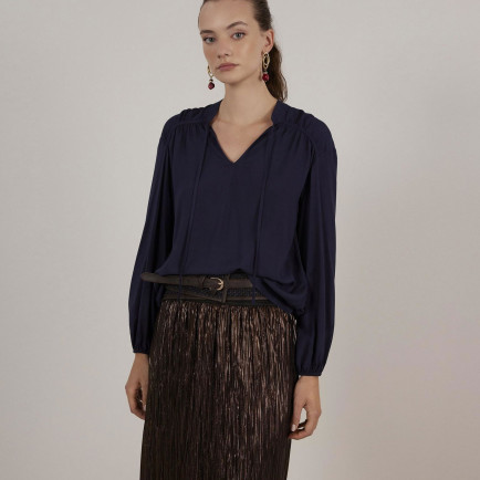 YARGICI Önü Bağlamalı Bluz YARGICI Önü Bağlamalı Bluz