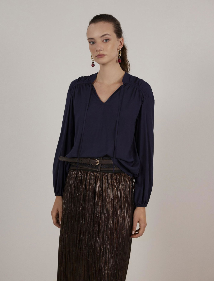 YARGICI Önü Bağlamalı Bluz YARGICI Önü Bağlamalı Bluz